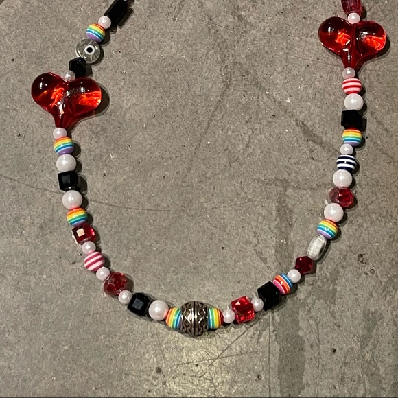 Phone String!! Red heart ♥️ theme! Red heart ❤️ charm! - Picture 5 of 9